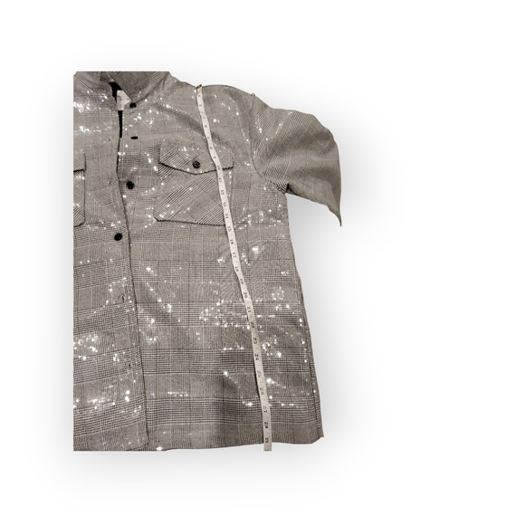 Avec Les Filles, Sequin Plaid Shirt Jacket. Size XL, NWT. - Picture 11 of 16